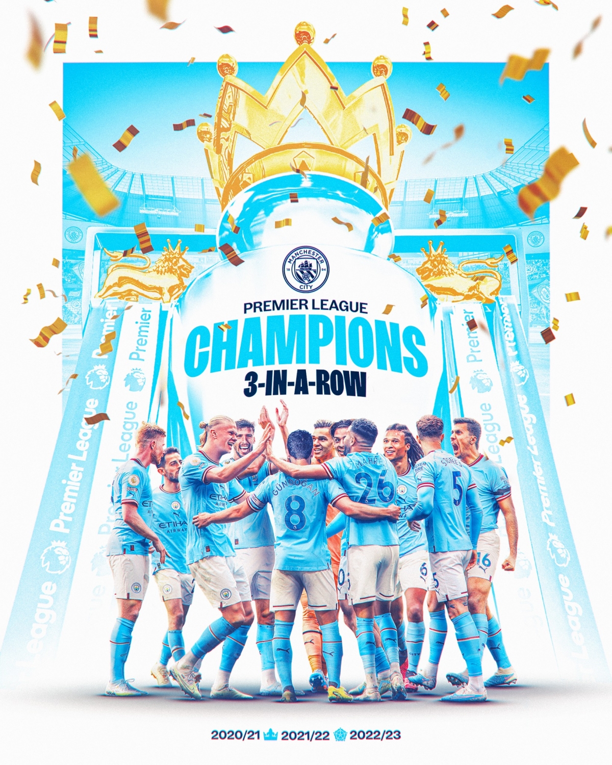 Man City lập hat-trick lịch sử