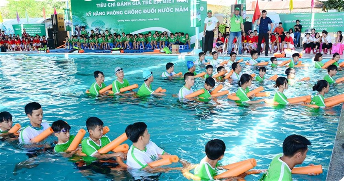 Dạy bơi cho trẻ em là giải pháp phòng, chống đuối nước hiệu quả