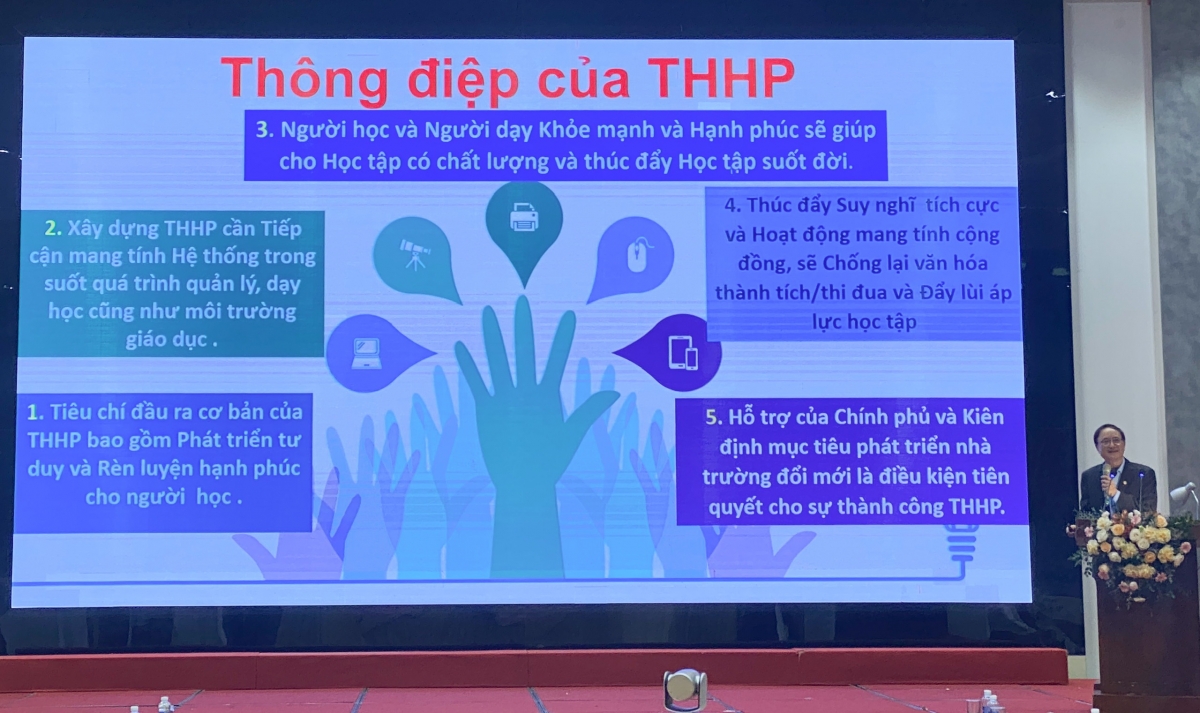 Thông điệp Trường học hạnh phúc được giới thiệu tại Hội thảo