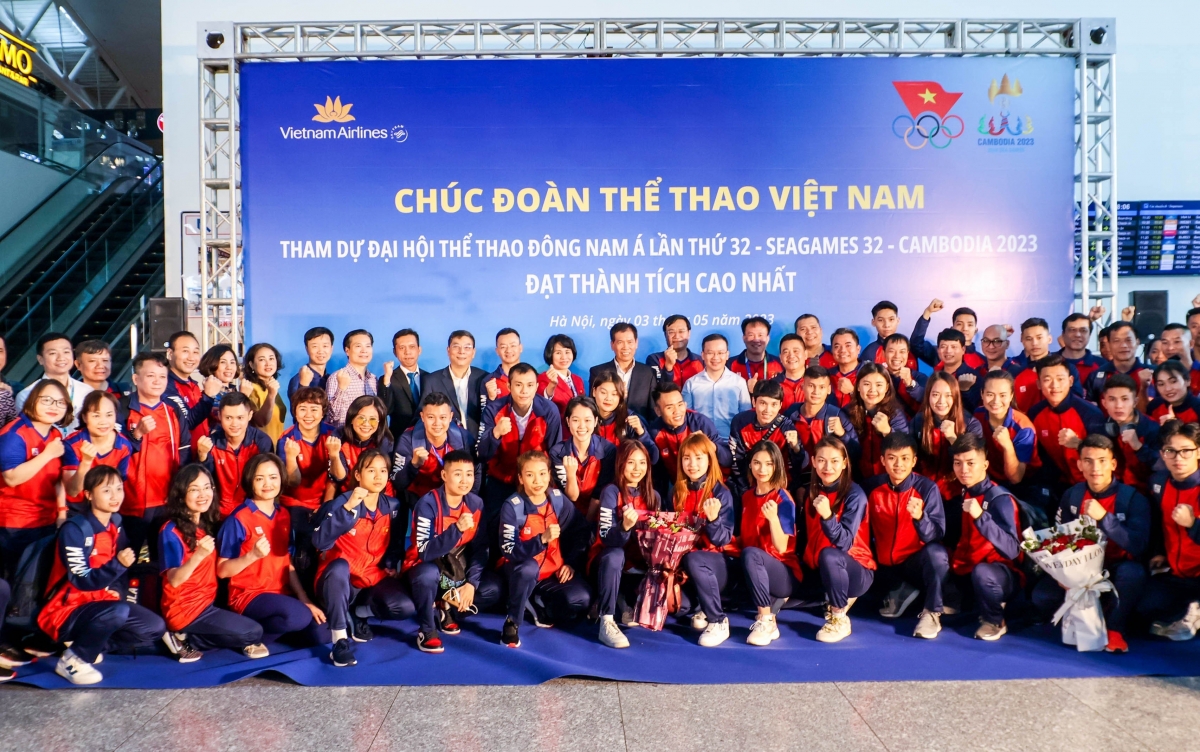 Các thành viên Đoàn TTVN sẵn sàng tranh tài tại SEA Games 32