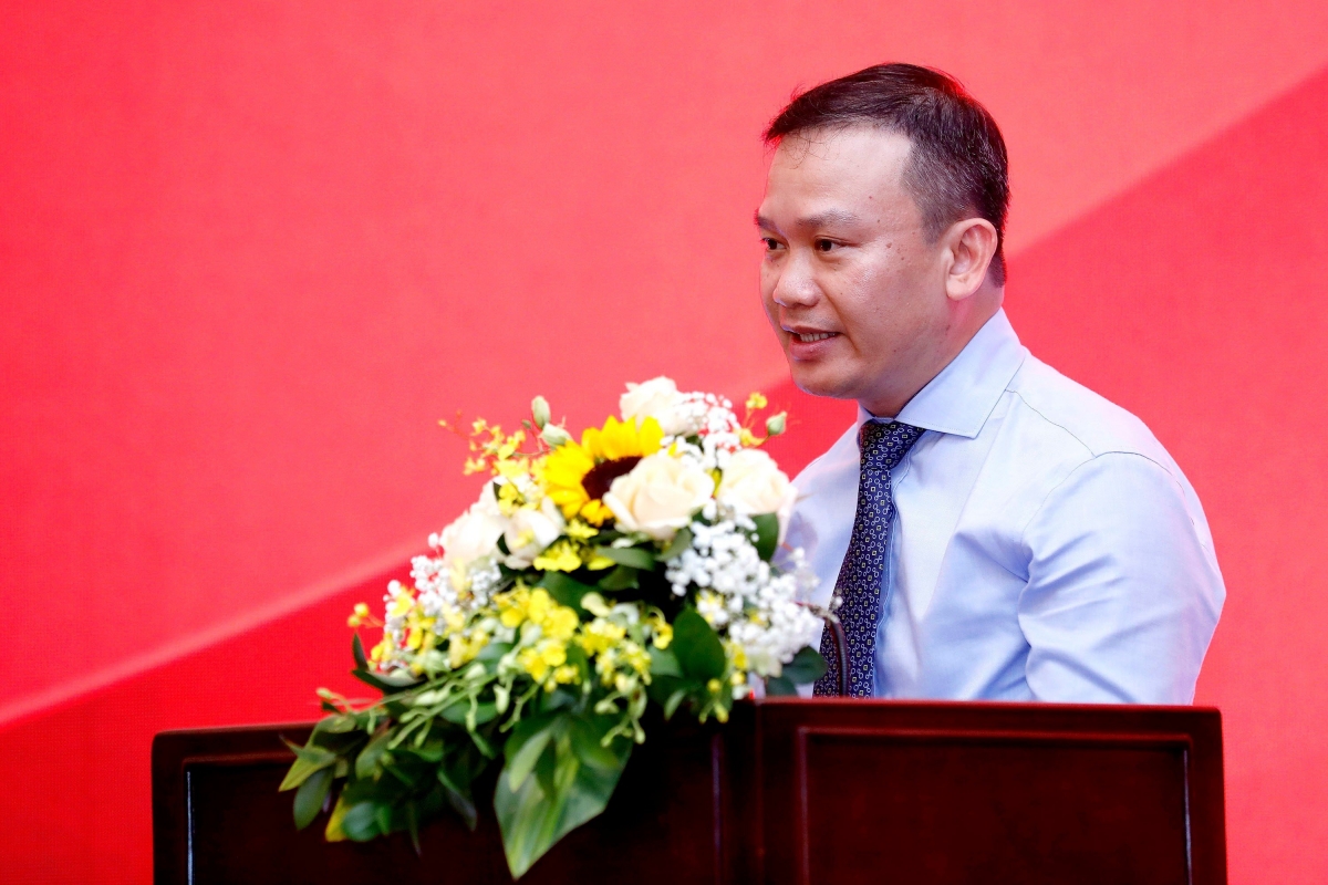 Ông Nguyễn Hồng Minh - Phó Tổng cục trưởng Tổng cục TDTT phát biểu tại Lễ công bố