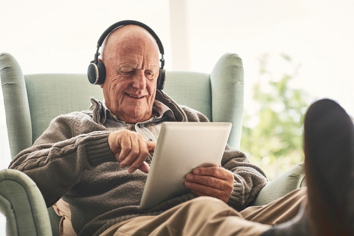 Thiết bị điện tử thân thiện với người cao tuổi. Ảnh: Feros Care