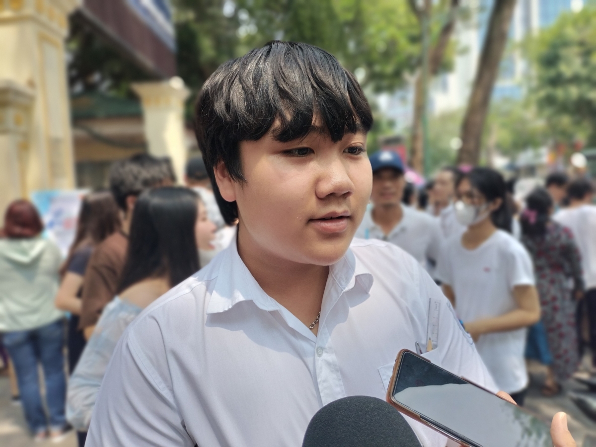 Em Mai Huy Hoàng, học sinh trường THCS Hoàn Kiếm (Hà Nội)
