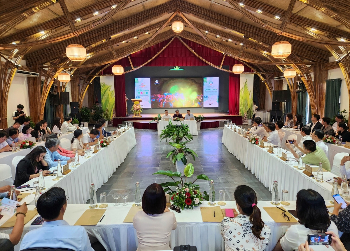 Toàn cảnh chương trình kích cầu du lịch “Quảng Nam - Cảm xúc mùa hè”. Ảnh: Minh Anh