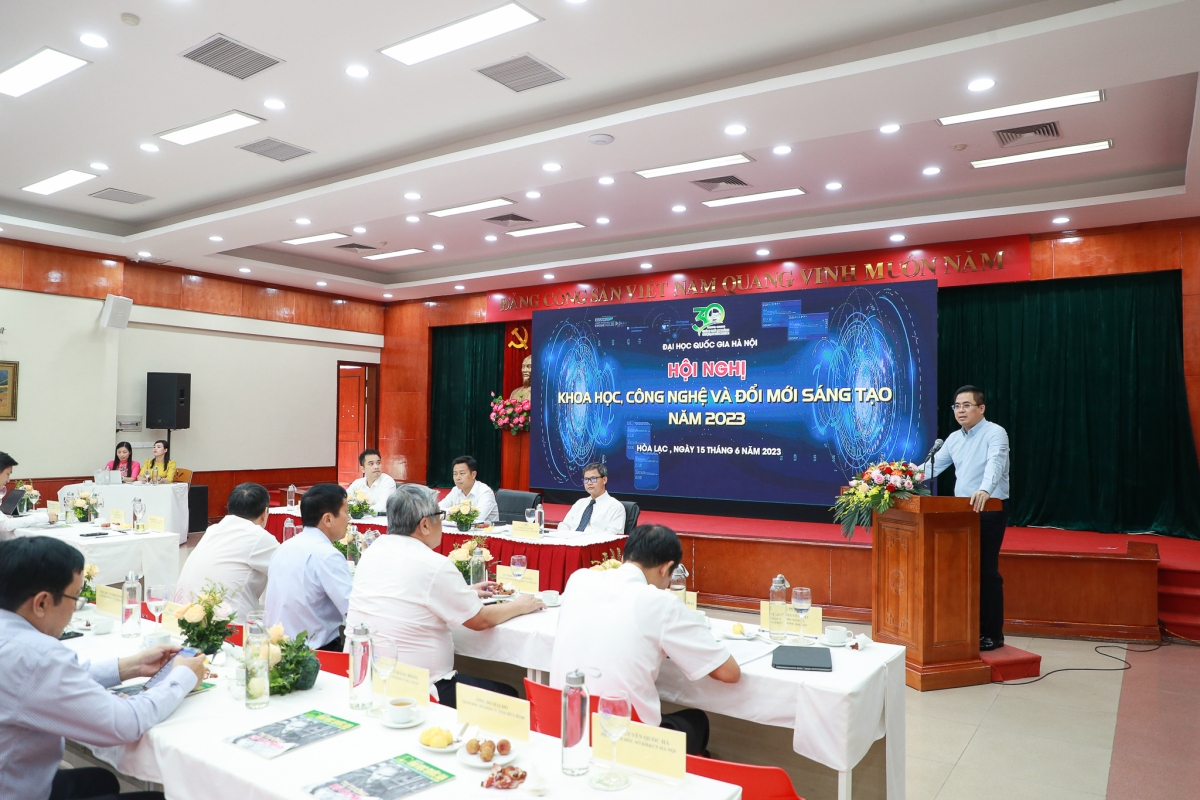 Thứ trưởng Bộ KH&amp;CN Nguyễn Hoàng Giang phát biểu tại Hội nghị 