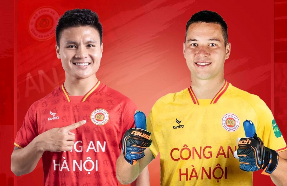 Bộ đôi đắt giá có màn chào sân đáng quên tại V.league 2023 (Ảnh: CLB CAHN)