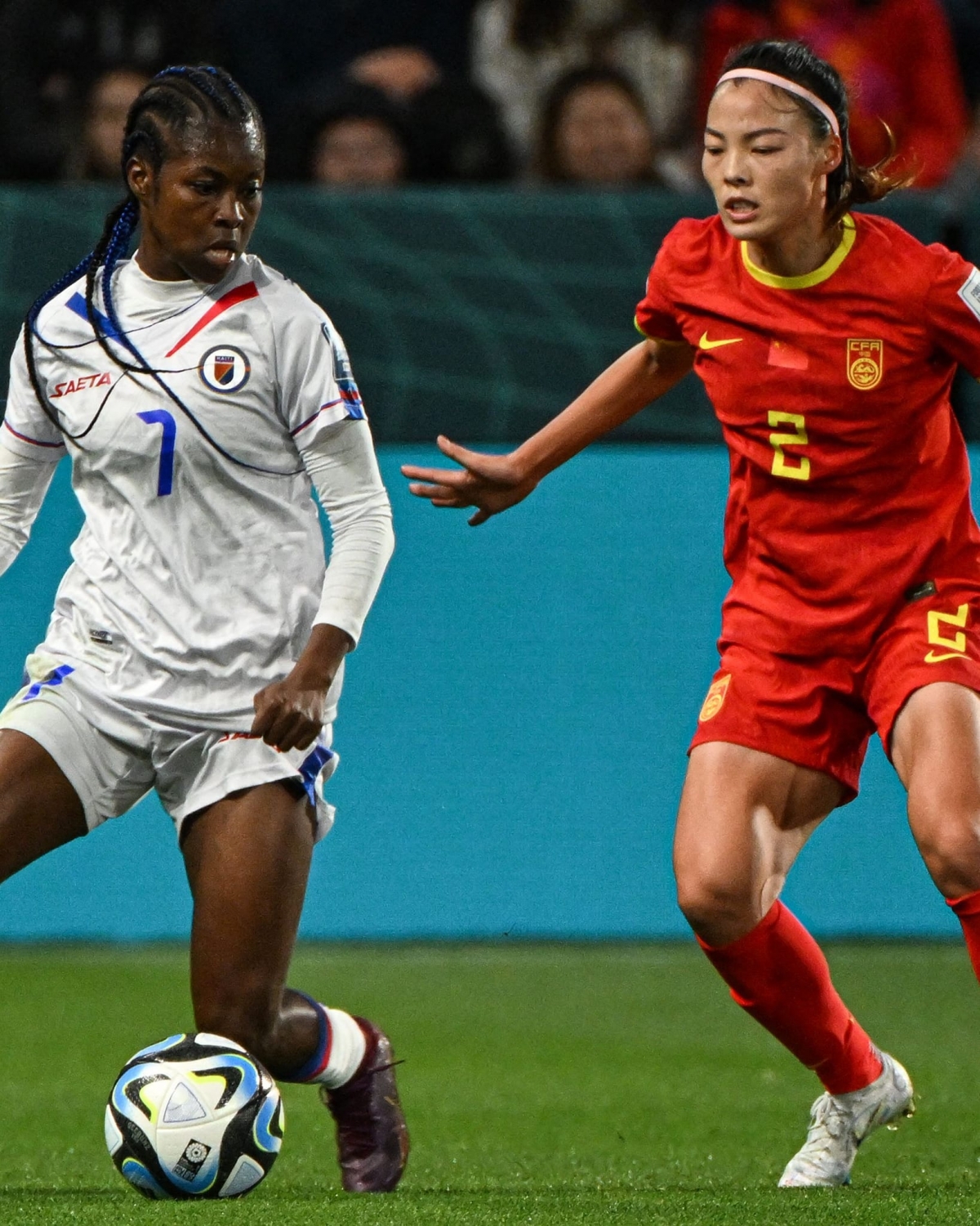 Tuyển Trung Quốc thắng Haiti dù chơi thiếu người từ phút 29 (Ảnh: FIFA)
