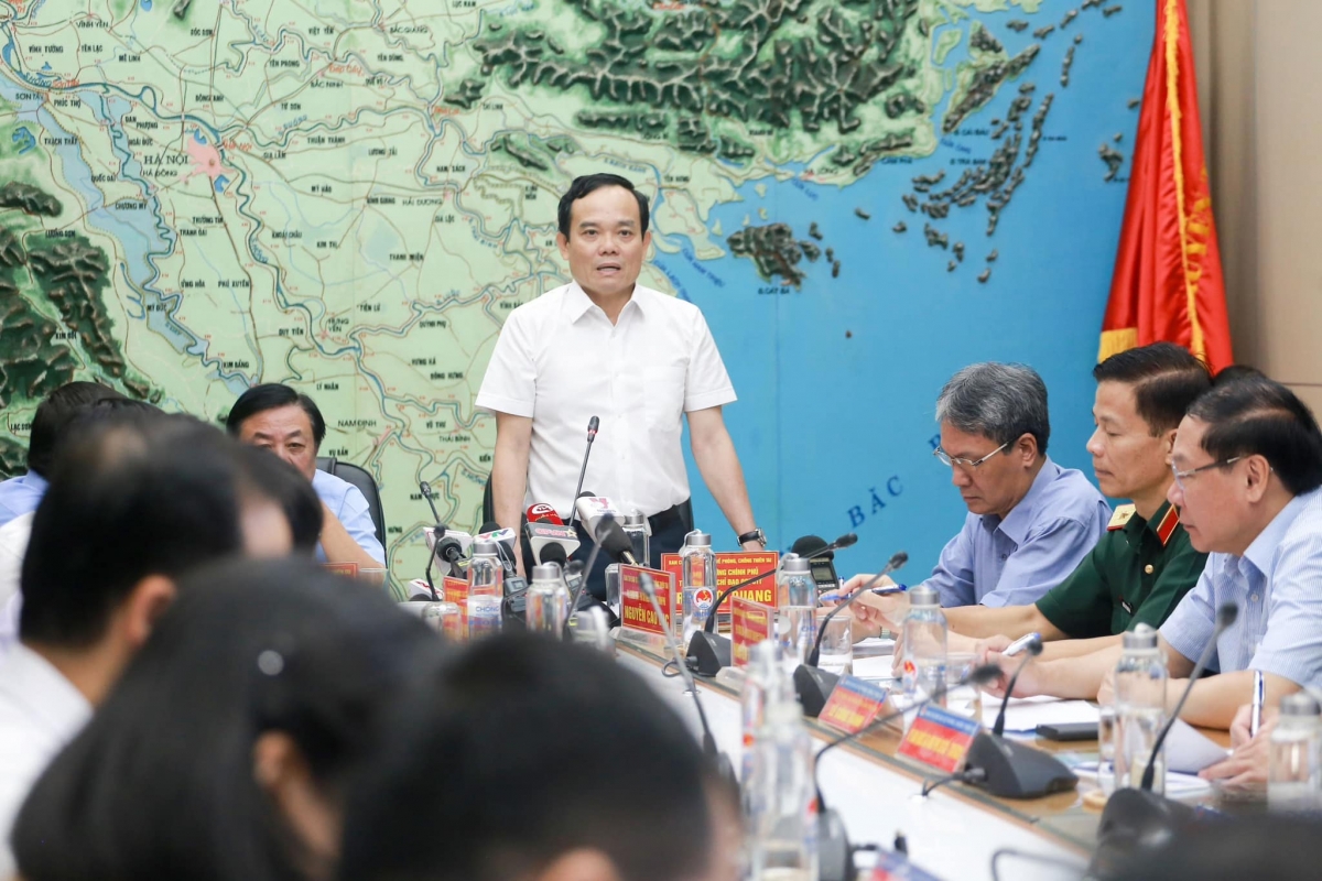 Phó Thủ tướng Chính phủ Trần Lưu Quang đề nghị thực hiện nghiêm Công điện số 646/CĐ-TTg ngày 16/7/2023 của Thủ tướng Chính phủ về việc tập trung ứng phó với bão số 1 năm 2023