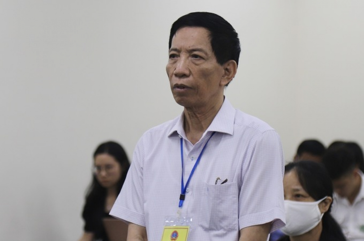 Ông Bùi Văn Sâm tại tòa sáng 14/7 (Ảnh: Danh Lam, vnexpress.net)
