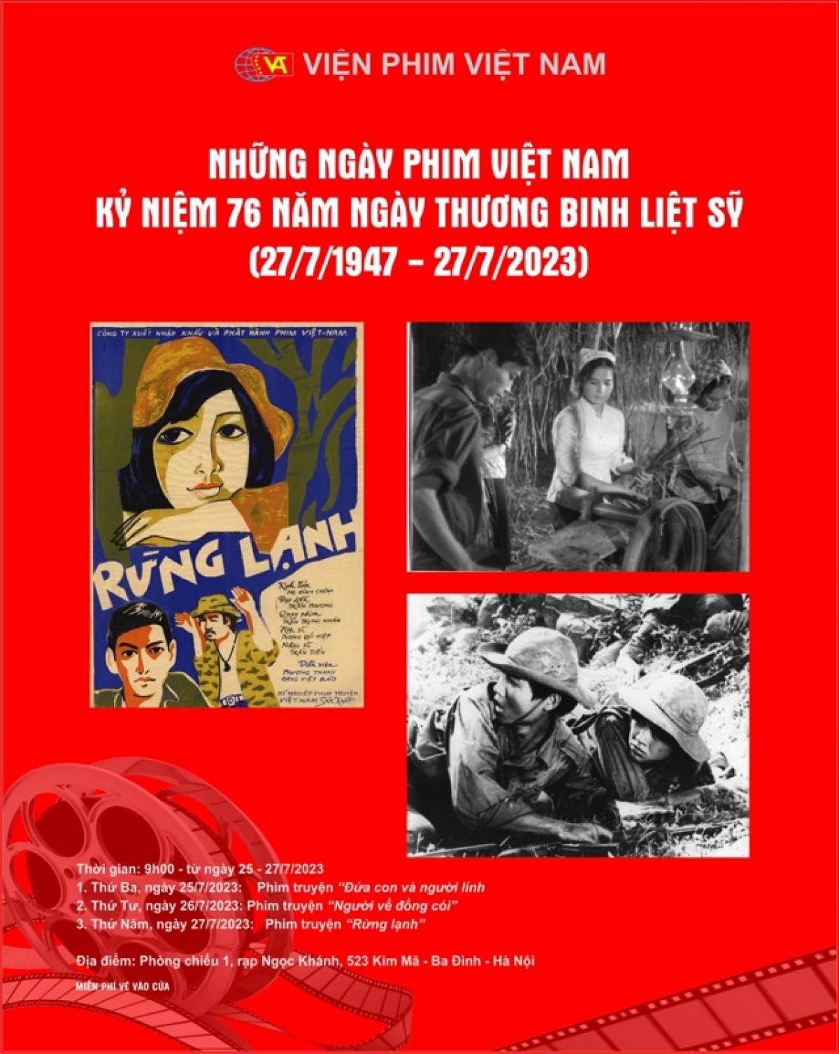 Lịch chiếu phim cụ thể