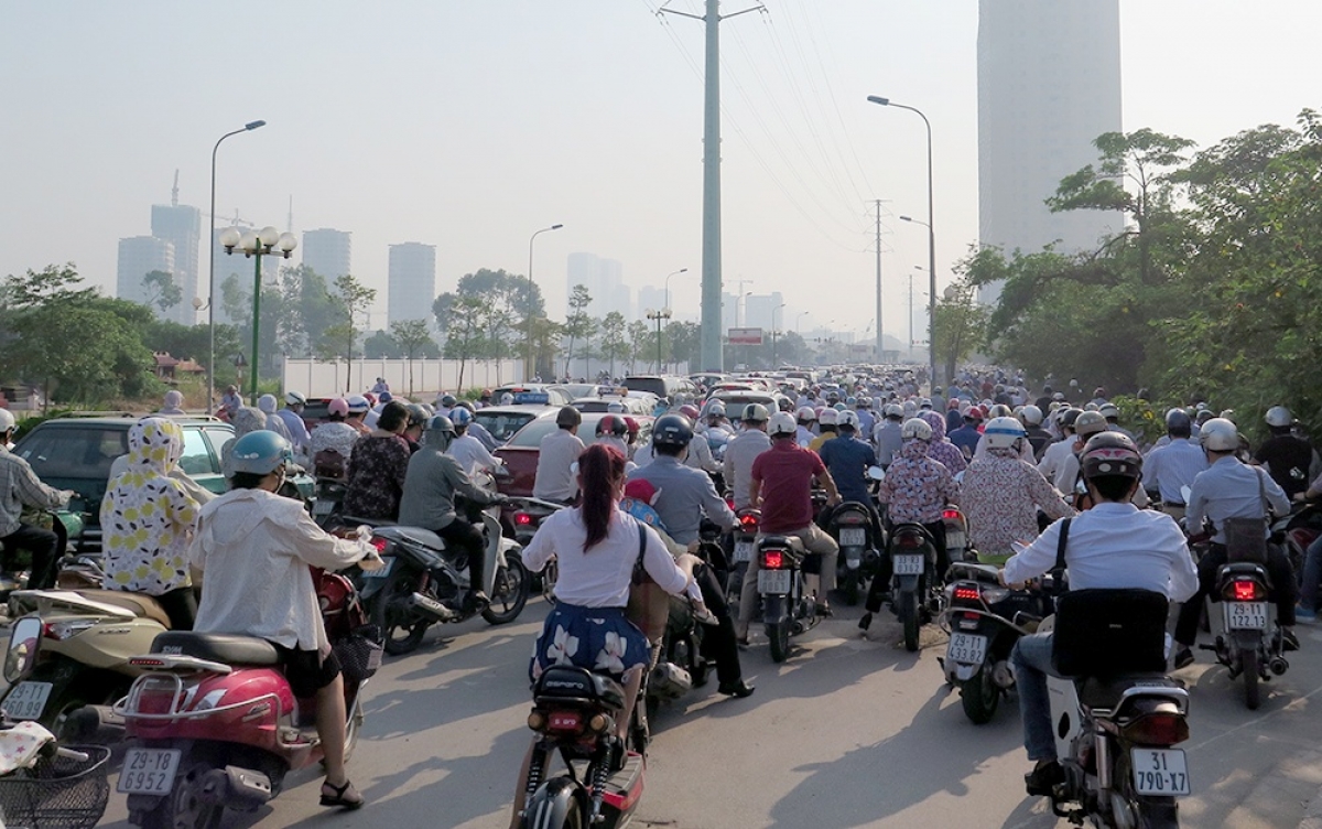 Xe máy chiếm tỷ lệ 90% phương tiện giao thông đường bộ tại VN. Ảnh: Internet