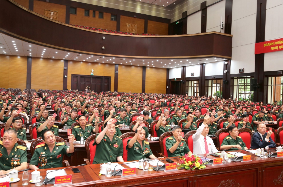 Các đại biểu tham dự Đại hội Hiệp hội doanh nhân CCBVN lần thứ 3, nhiệm kỳ 2023 - 2028