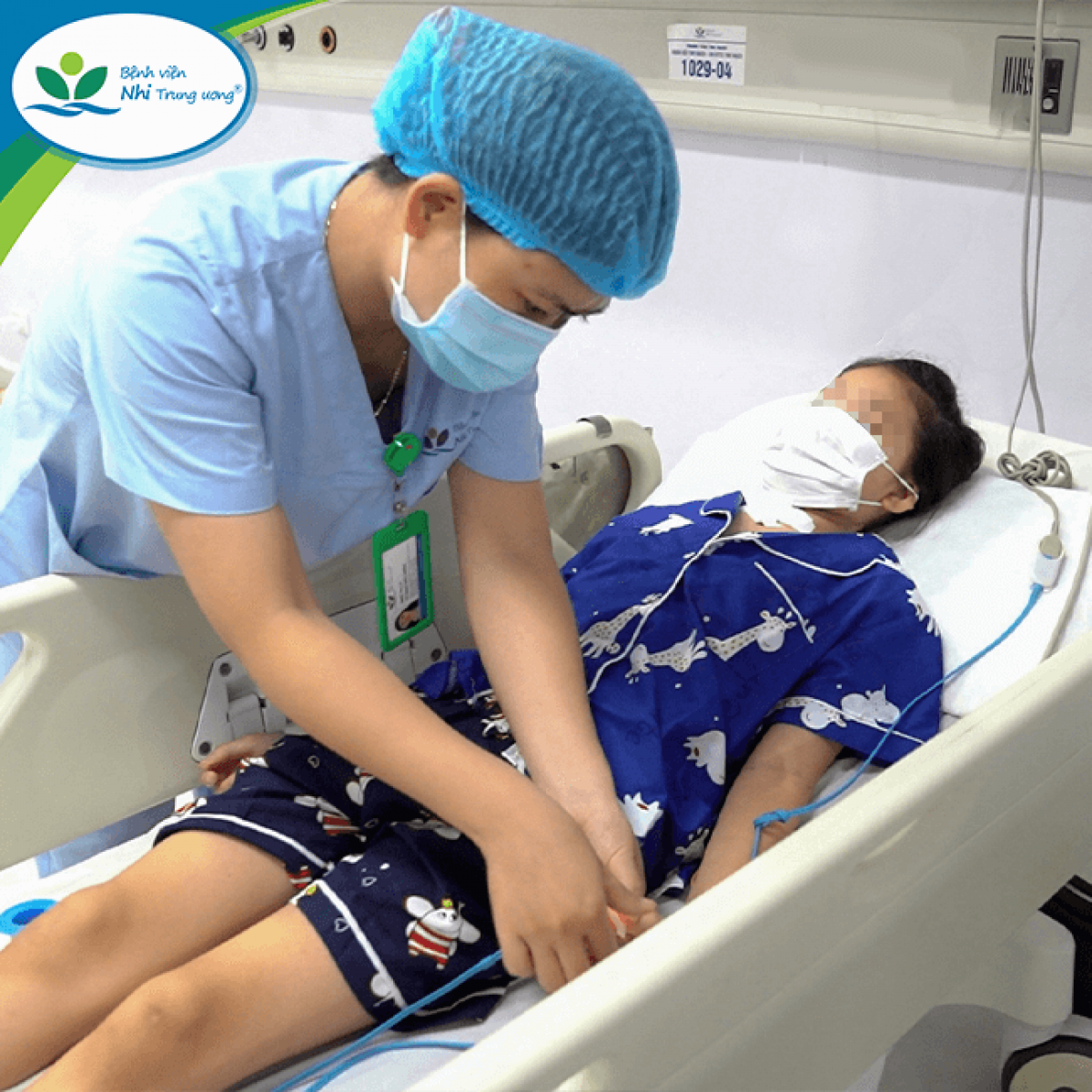 Bé T.H được chăm sóc và theo dõi tại Trung tâm Tim mạch . Ảnh: BV cung cấp