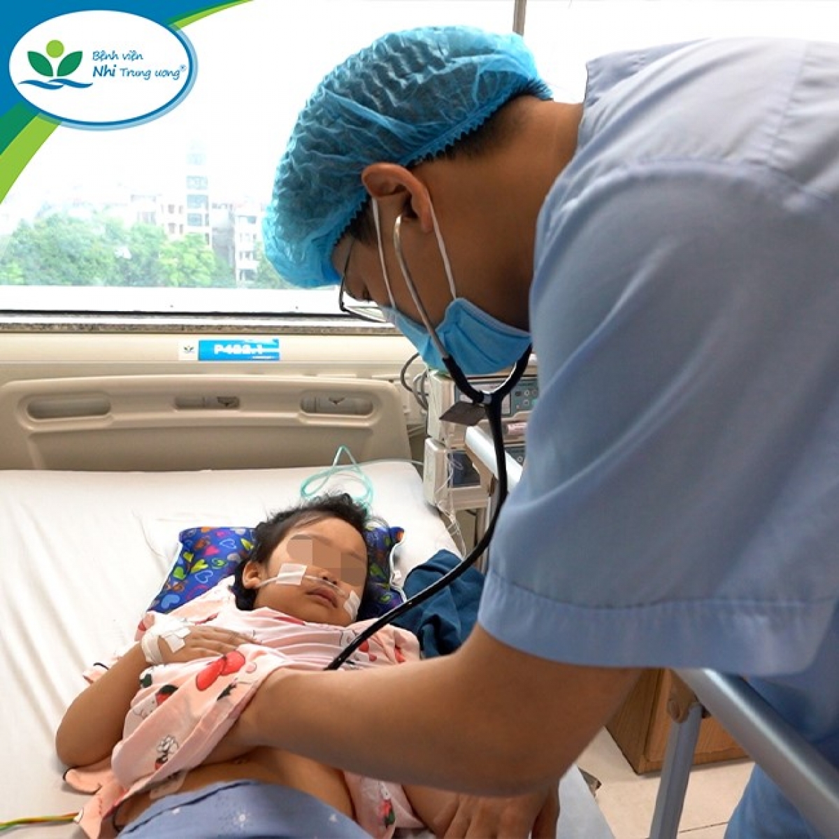 Bệnh nhi N.H đã ổn định sức khỏe sau đặt ECMO Ảnh: BV cung cấp