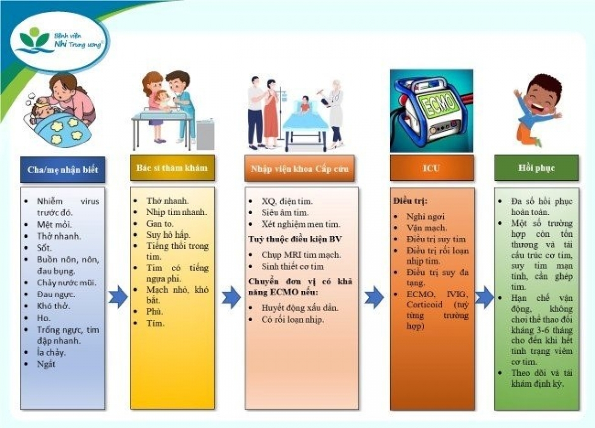 Lưu ý của BV Nhi Trung ương về việc phát hiện, xử trí bệnh viêm cơ tim ở trẻ