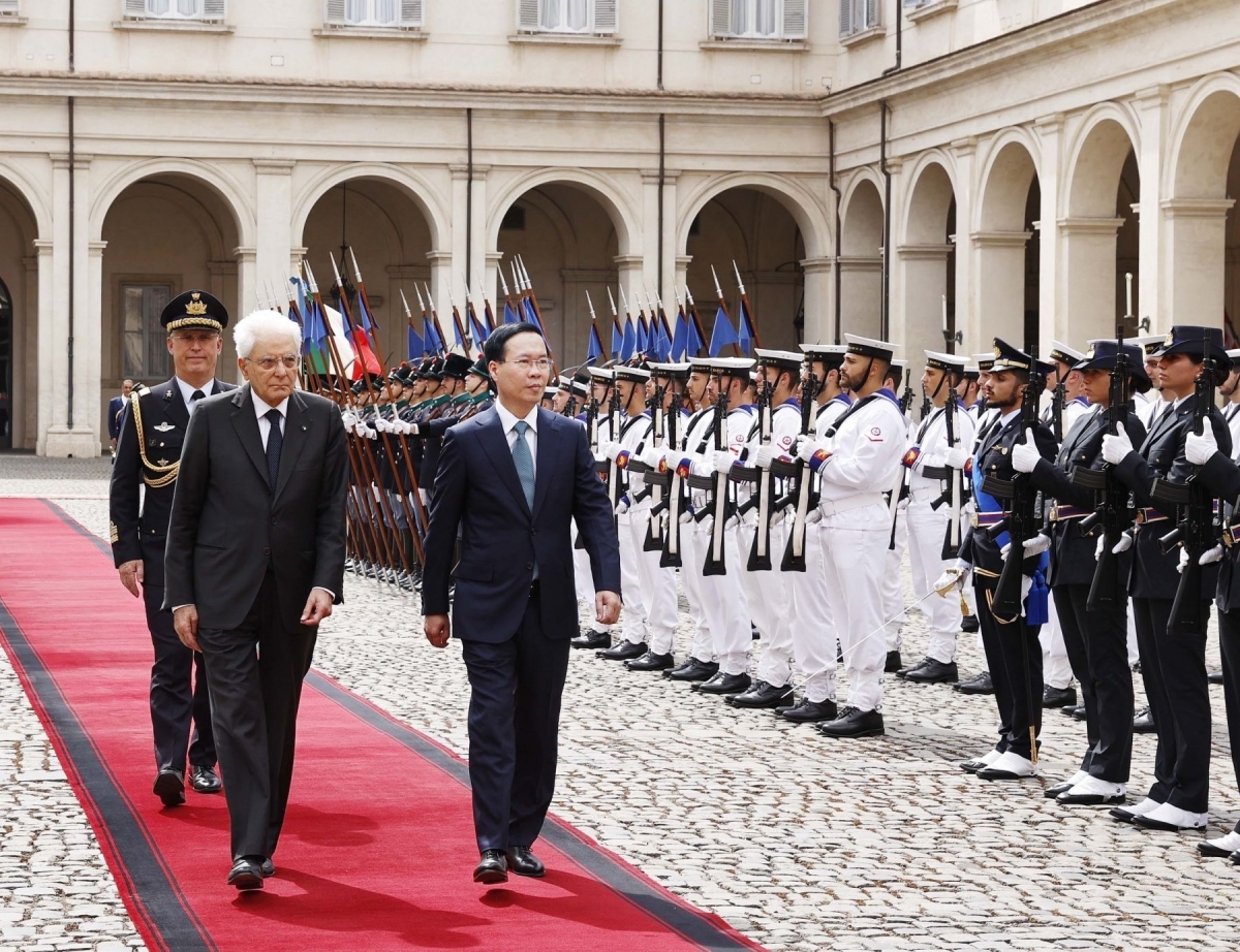 Chủ tịch nước Võ Văn Thưởng trong chuyến thăm cấp nhà nước tới Italy