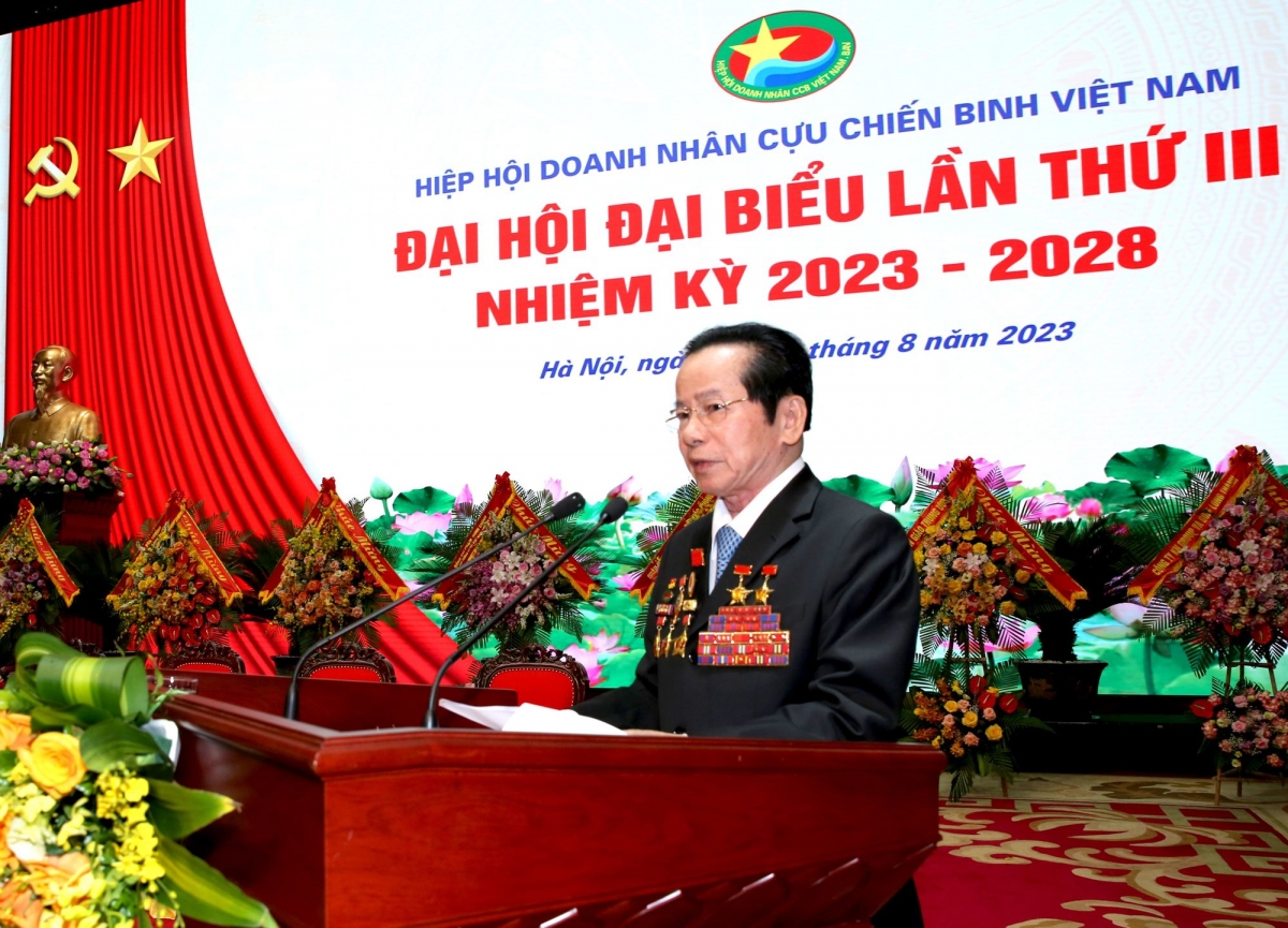 Anh hùng lao động - Chủ tịch Hiệp hội doanh nhân CCBVN Lê Văn Kiểm - người có nhiều đóng góp cho các hoạt động an sinh xã hội