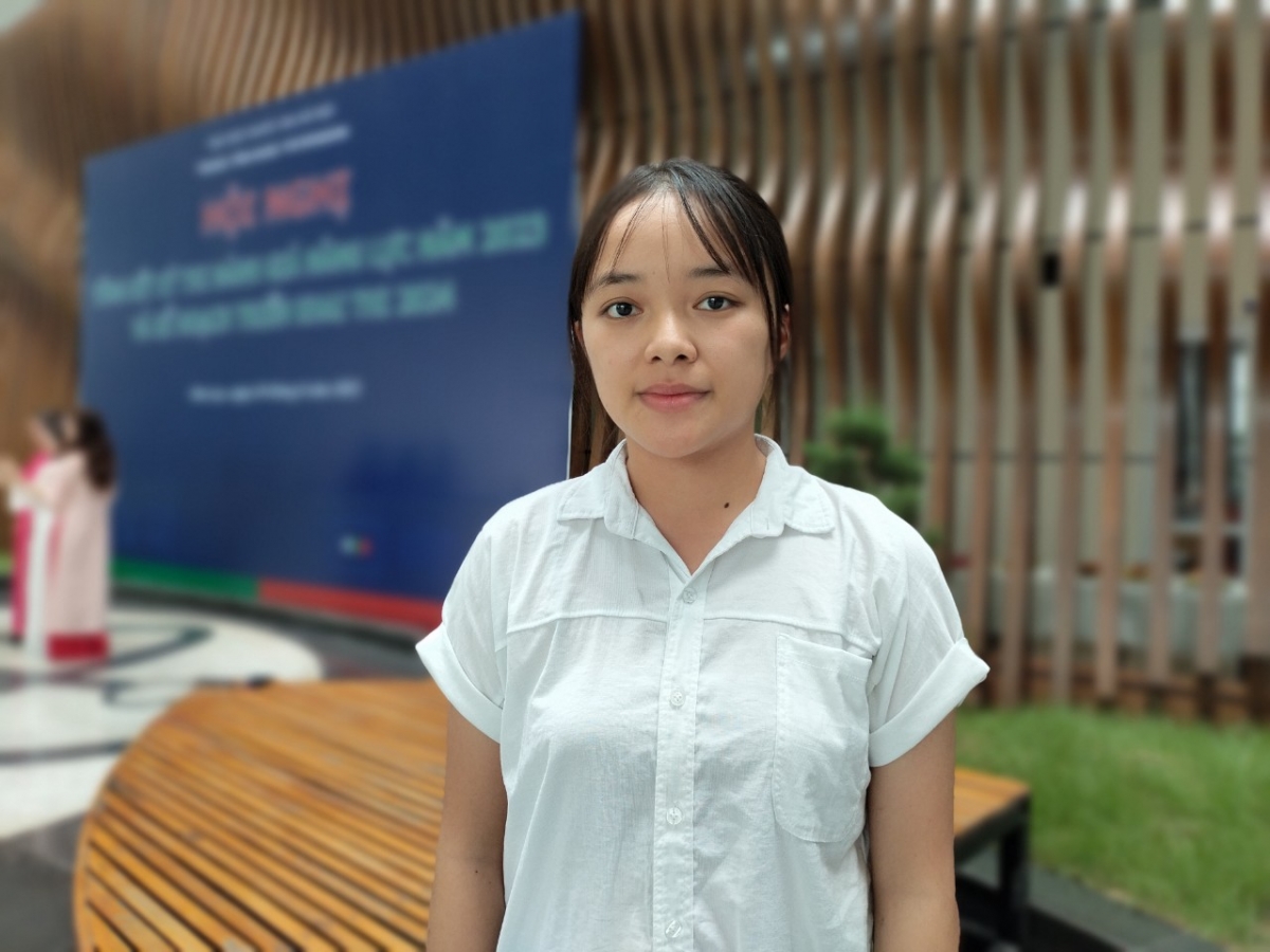 Trần Bảo Ngọc, học sinh trường THPT Bắc Kiến Xương (Thái Bình)