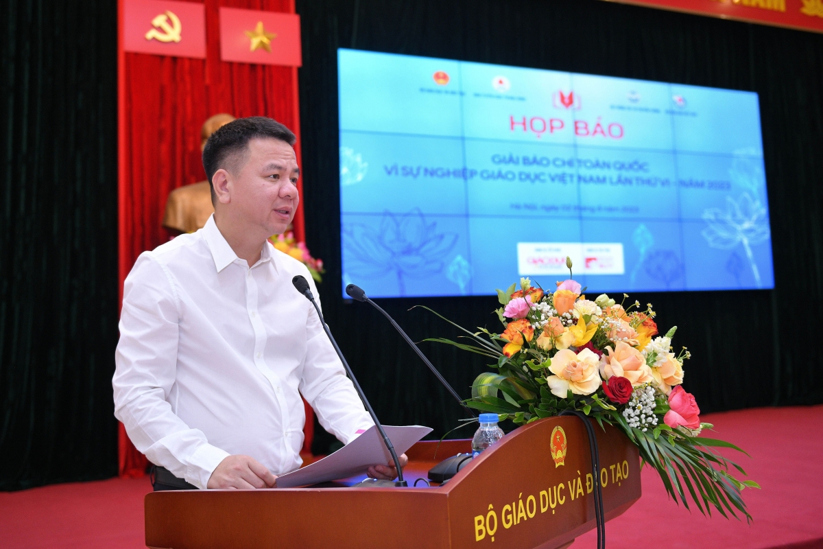 Ông Triệu Ngọc Lâm, Tổng Biên tập Báo GDTĐ, Phó Trưởng Ban tổ chức Giải Báo chí Vì sự nghiệp giáo dục