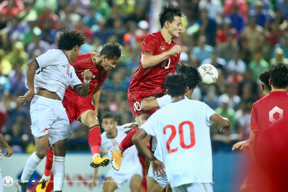 U23 Yemen đã đứng vững trong hơn 80 phút (Ảnh: VFF)