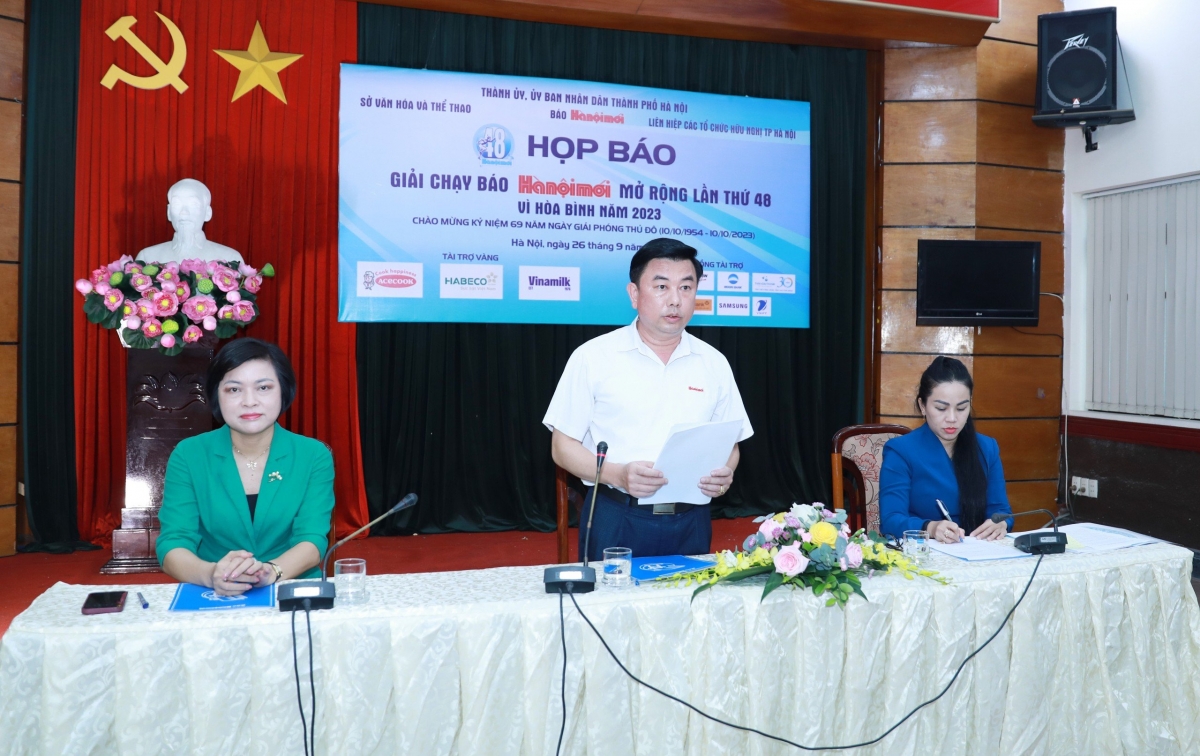 Ban Tổ chức thông tin về giải chạy Báo Hà Nội mới mở rộng lần thứ 48 - Vì hòa bình 2023