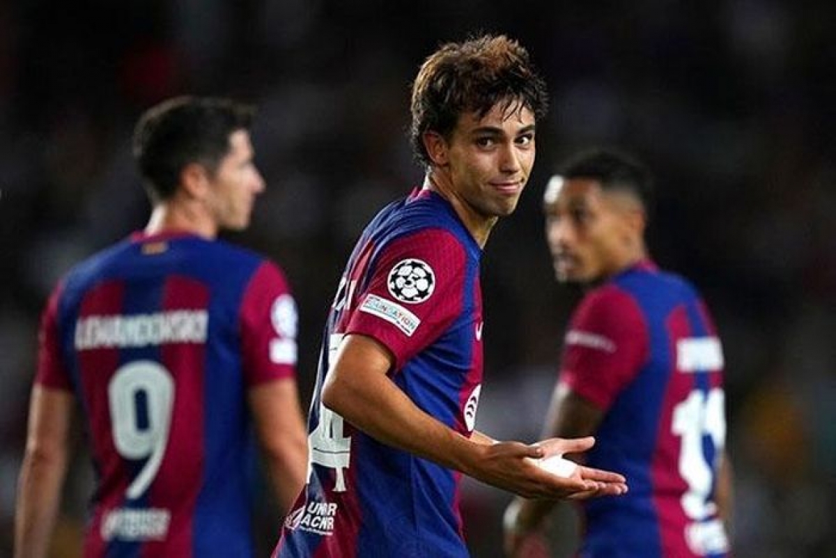 Joao Felix thi đấu bùng nổ góp công vào chiến thắng 5-0 của Barcelona. (Ảnh: Getty)