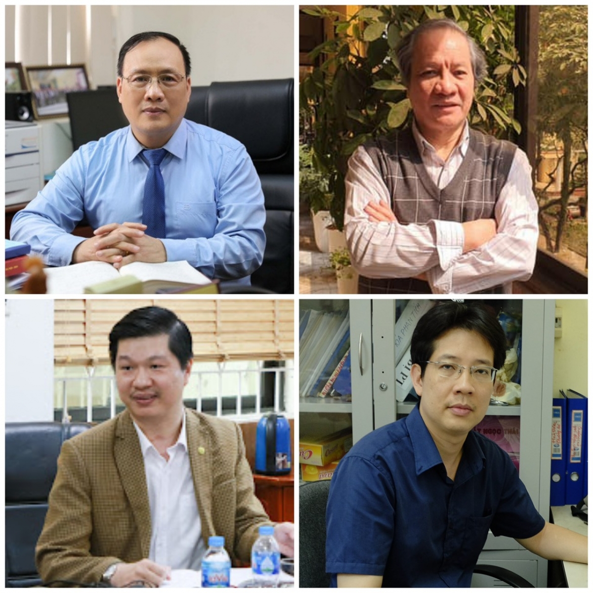 GS.TSKH Nguyễn Đình Đức - lĩnh vực Kỹ thuật và Công nghệ; 2 giáo sư GS.TS Phạm Hùng Việt, PGS.TS Từ Bình Minh - lĩnh vực Khoa học Môi trường và PGS.TS Lê Hoàng Sơn - lĩnh vực Công nghệ thông tin.