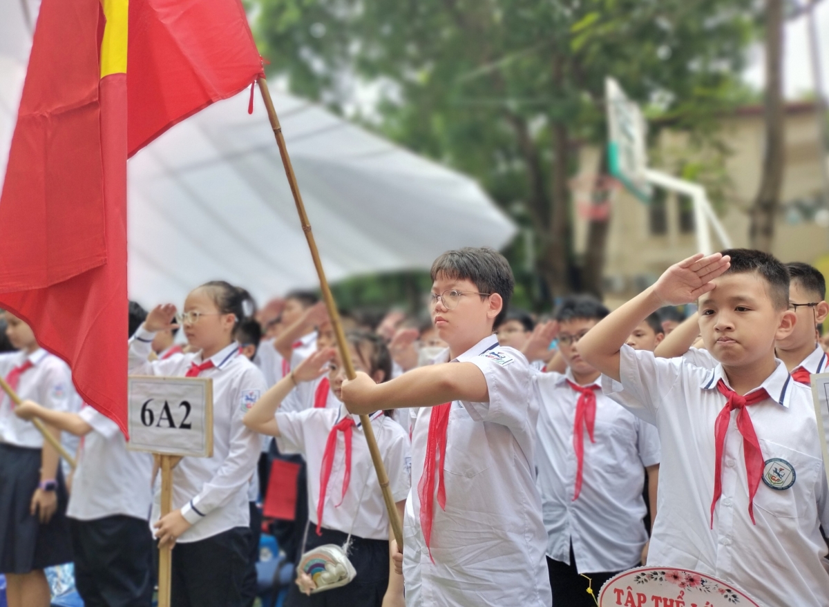 Học sinh trường THCS Giảng Võ dự Lễ khai giảng năm học 2023-2024