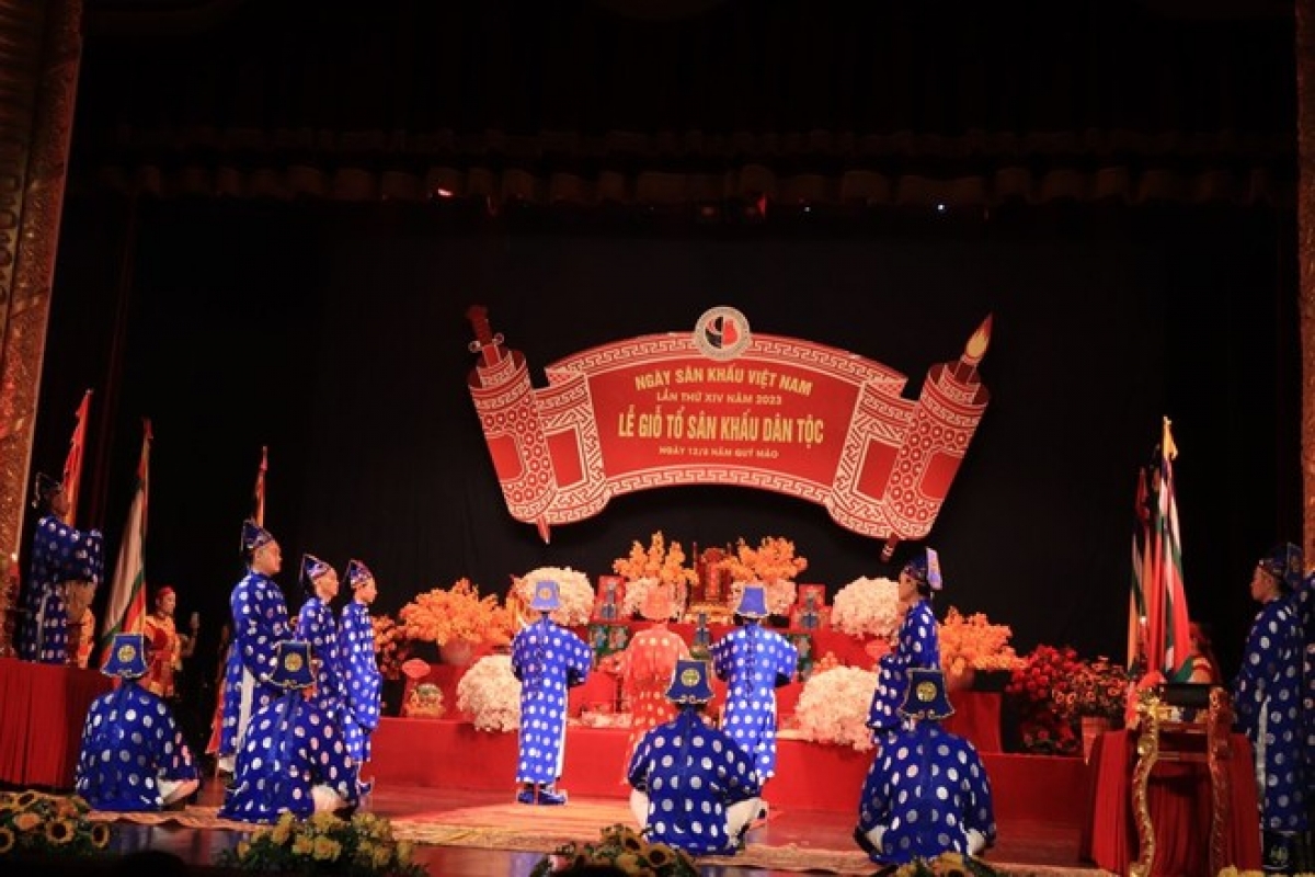 Nghi thức Chúc văn trong lễ giỗ Tổ nghề Sân khấu