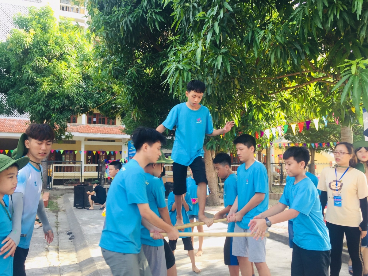 Một hoạt động của học sinh Nghệ An khi tham gia trại hè Kỹ năng sống (Ảnh minh họa)