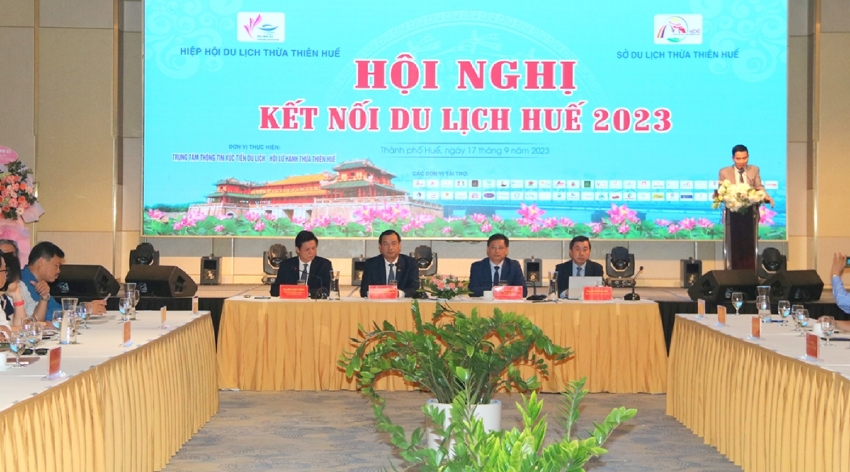 Toàn cảnh Hội nghị Kết nối du lịch Huế 2023. Ảnh: Hữu Phúc