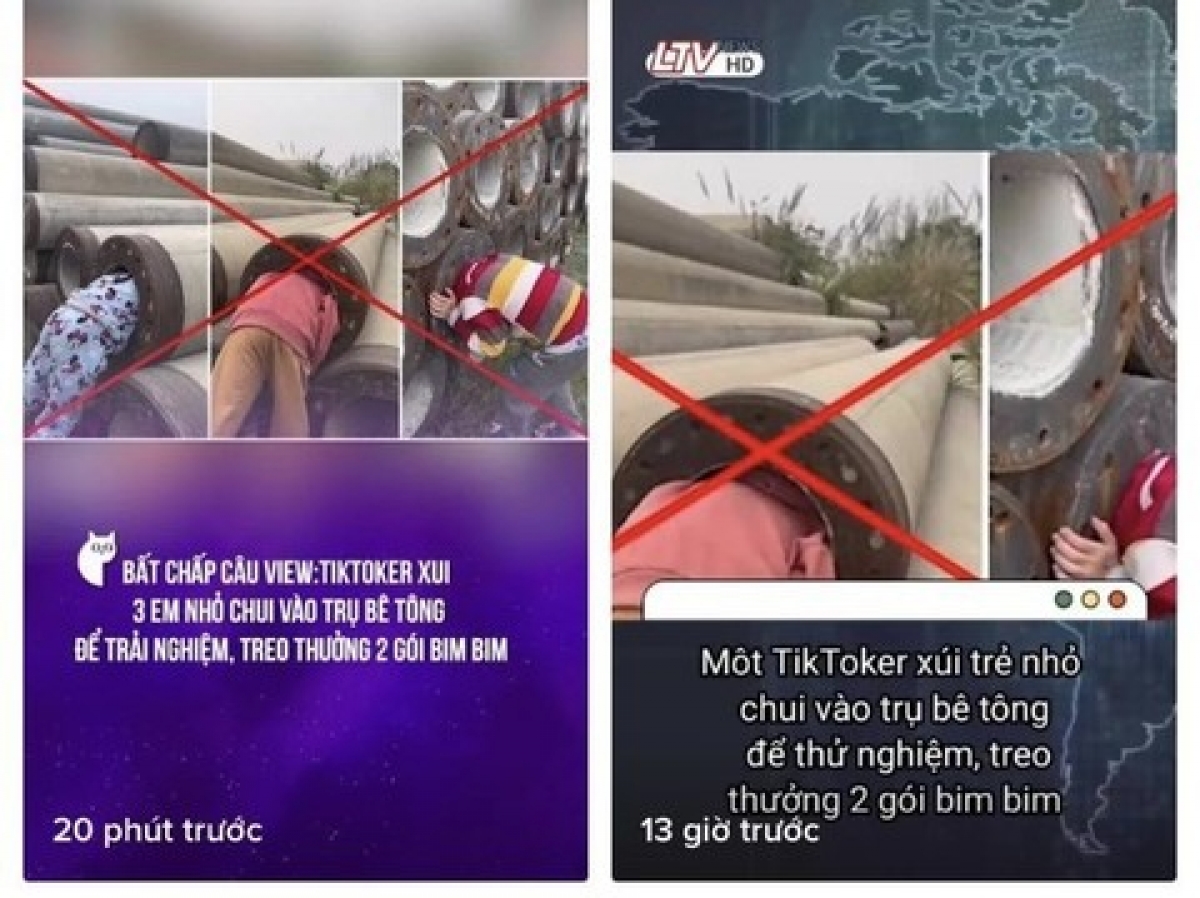 Các nội dung sai lệch, xấu độc xuất hiện ngày càng nhiều trên nền tảng TikTok thời gian gần đây - Ảnh kt