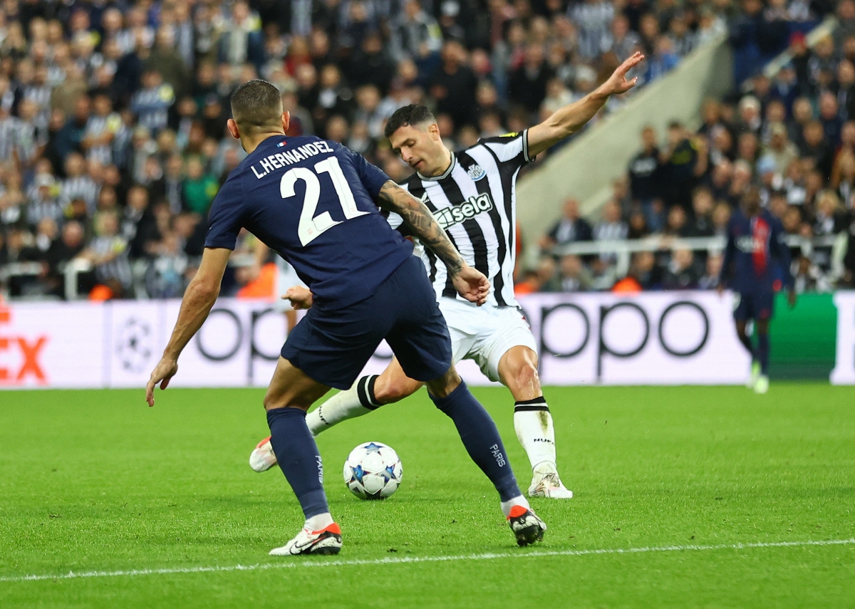Newcastle giành chiến thắng 4-1 trước PSG trên SVĐ Saint James' Park (ảnh: Reuters)