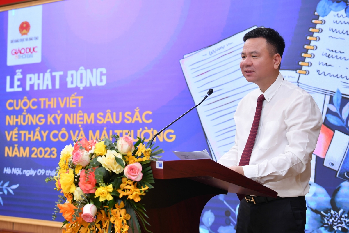 Nhà báo Triệu Ngọc Lâm, Tổng Biên tập Báo GD&amp;TĐ công bố thể lệ cuộc thi