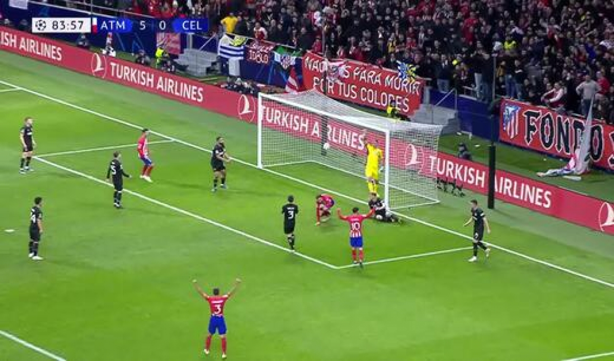 Atletico Madrid vùi dập Celtic trên sân Civitas Metropolitano