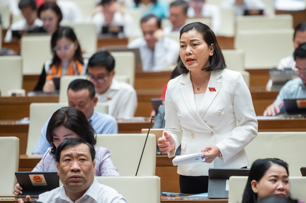 Đại biểu Nguyễn Thị Xuân, đoàn đại biểu Quốc hội tỉnh Đắk Lắk