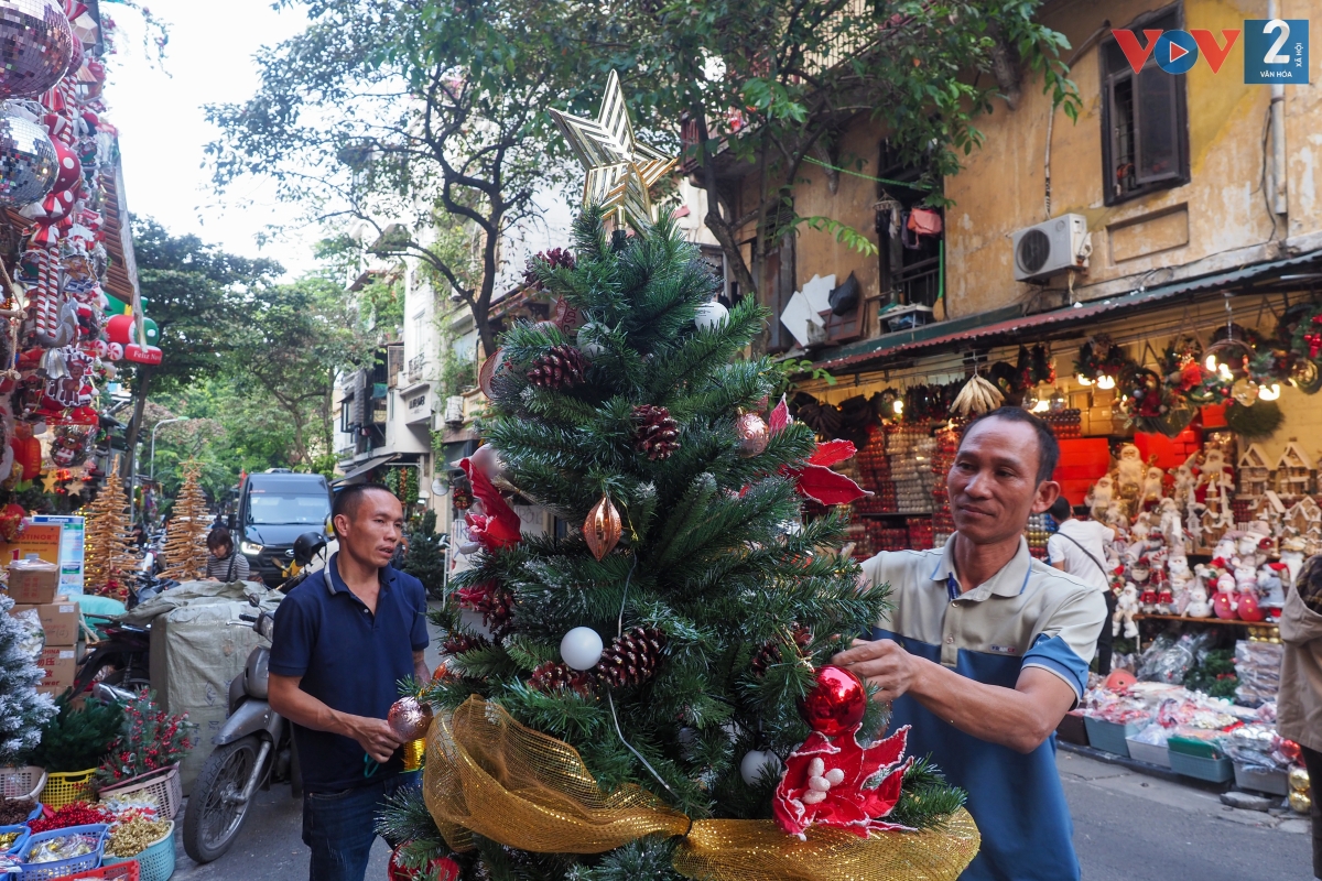 Các loại cây thông Noel nhỏ giá từ 200.000 - 500.000 đồng/cây, đối với các loại cây lớn 1,2m - 2m có giá từ 1.000.000 - 2.000.000 đồng. Theo tiểu thương, khách chuộng những cây thông nhỏ vì hợp với túi tiền và không gian trong nhà.