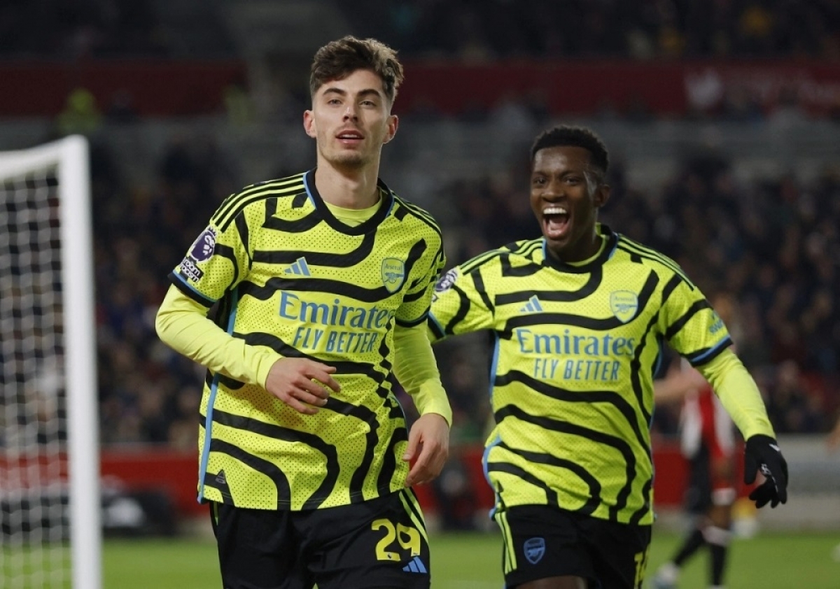 Havertz ghi bàn duy nhất trong chiến thắng của Arsenal trước Brenford