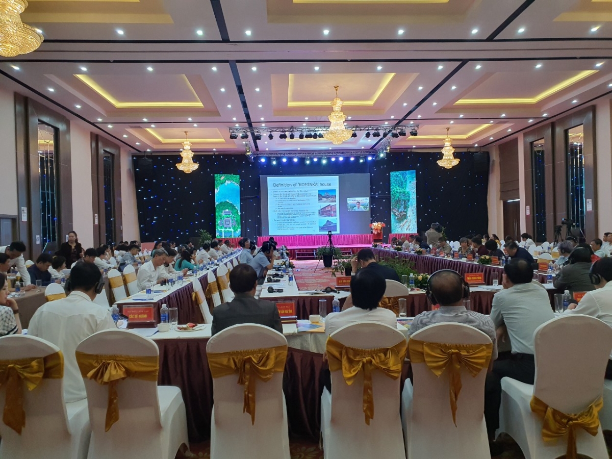 Hội thảo quốc tế Nhận diện, bảo tồn kiến trúc nhà ở truyền thống tại Di sản thế giới Tràng An. Ảnh: Sở DL Ninh Bình