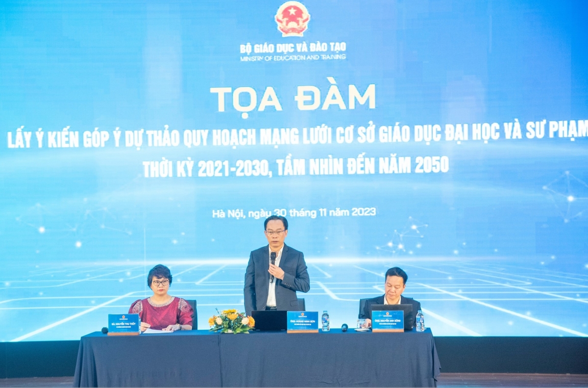 Tọa đàm lấy ý kiến dự thảo “Quy hoạch mạng lưới cơ sở giáo dục ĐH và sư phạm thời kỳ 2021-2030, tầm nhìn đến năm 2050.