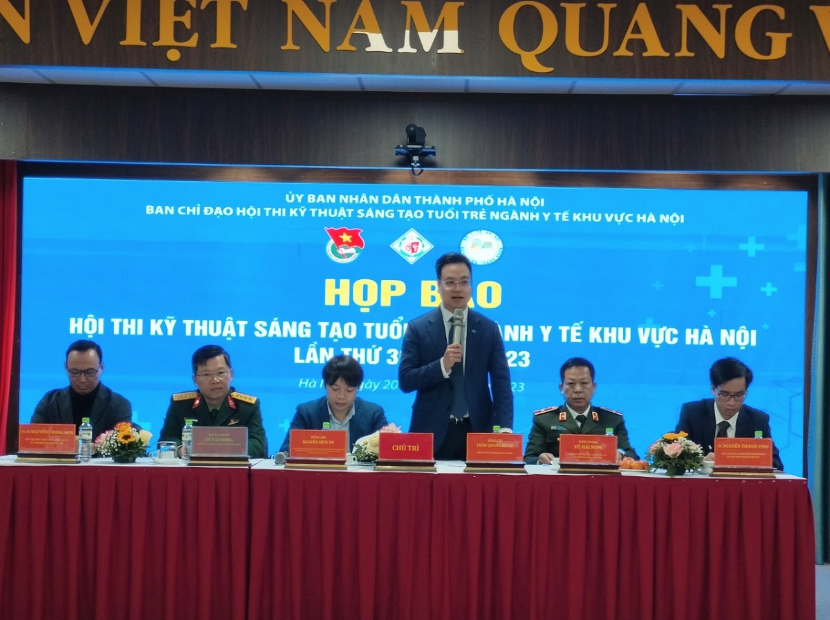 Họp báo Hội thi Kỹ thuật sáng tạo tuổi trẻ ngành y tế khu vực Hà Nội lần thứ 30