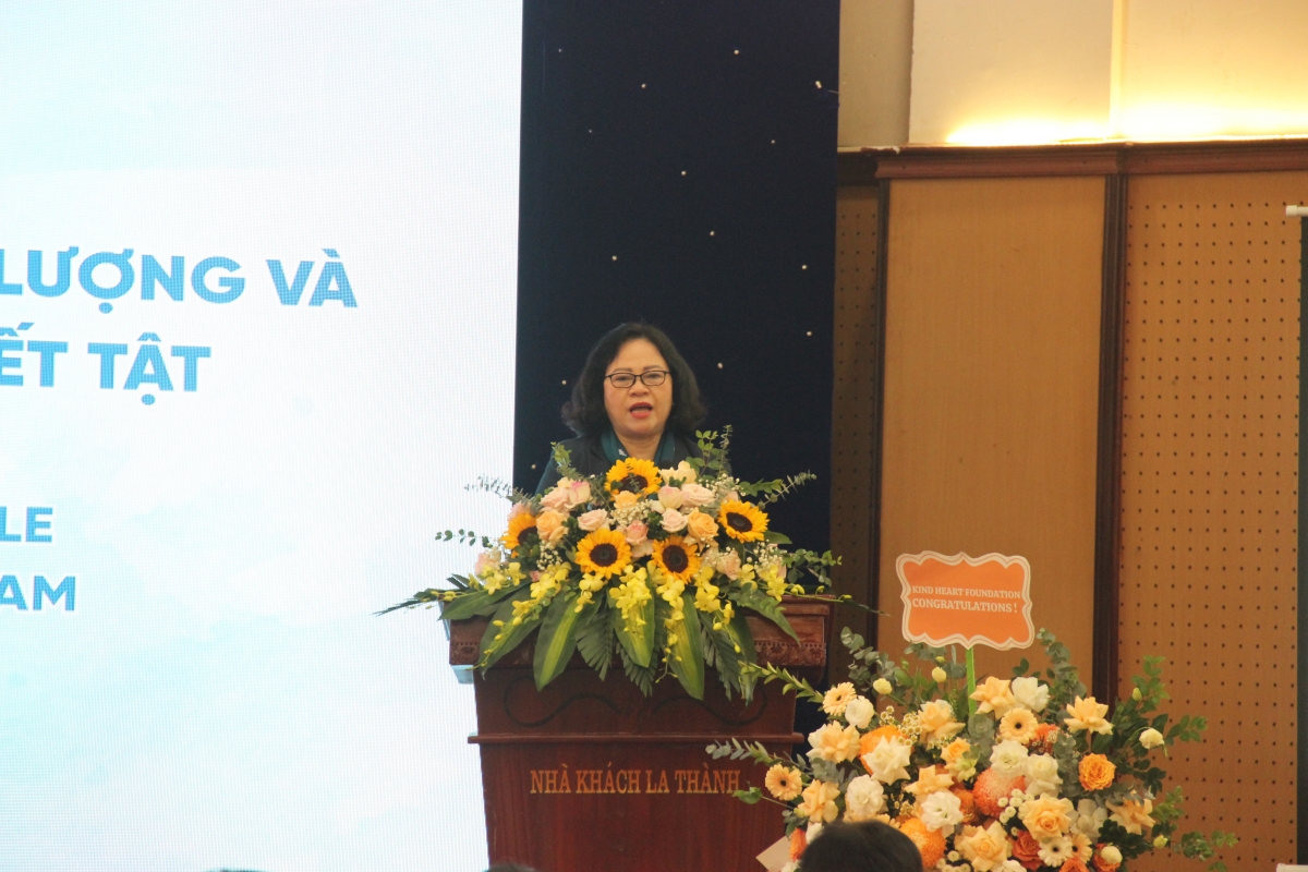 TS. Ngô Thị Minh, Thứ trưởng Bộ GD & ĐT, Trưởng Ban chỉ đạo GD Trẻ khuyết tật và trẻ em có Hoàn cảnh khó khăn