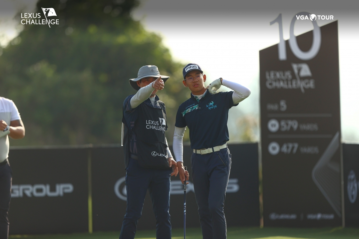 Golfer Lê Khánh Hưng - HCV SEA Games 32 đang là đương kim vô địch Lexus Challenge