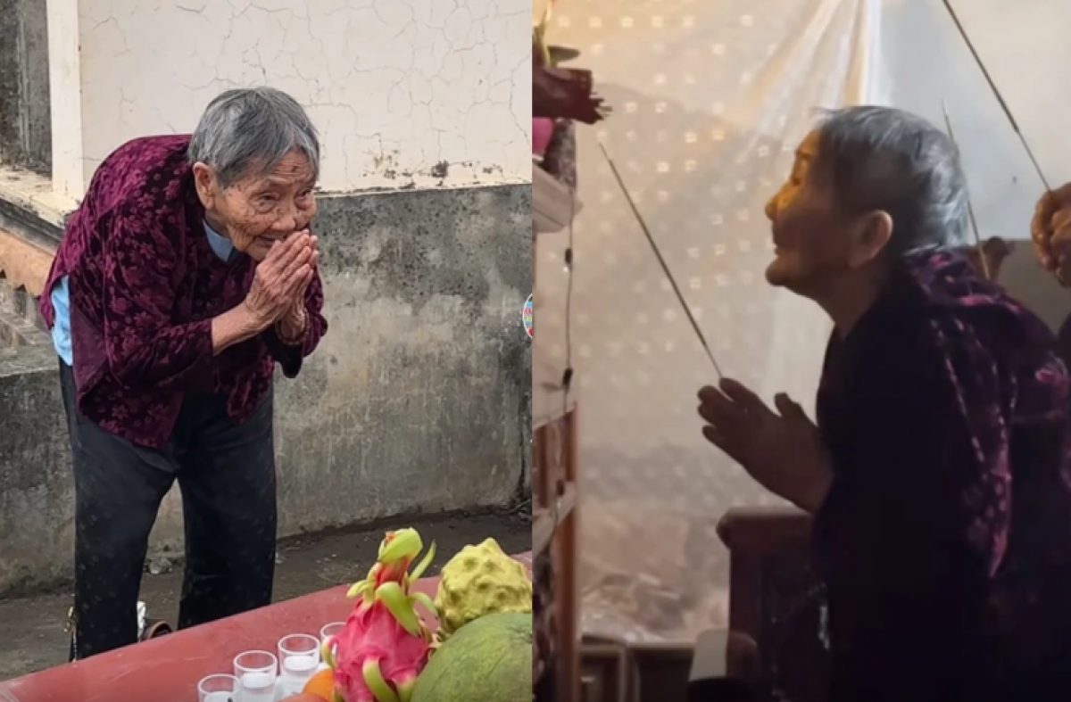 Cụ Dịu vượt quãng đường xa để thắp nhang cho cha mẹ