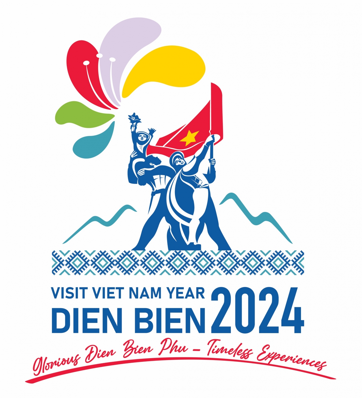 Biểu trưng và khẩu hiệu Năm Du lịch quốc gia 2024 phiên bản tiếng Anh
