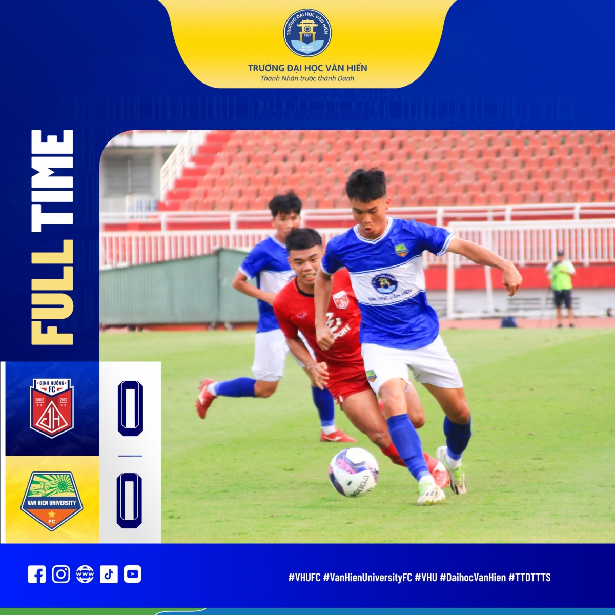 Định Hướng Phú Nhuận 0-0 ĐH Văn Hiến. Ảnh: ĐH Văn Hiến