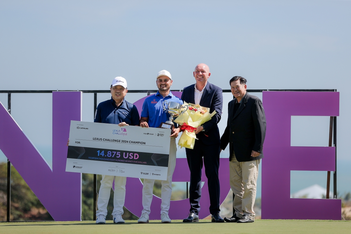Ahmad Baig nhận giải thưởng gần 15.000 đôla cho chức vô địch Lexus Challenge 2024