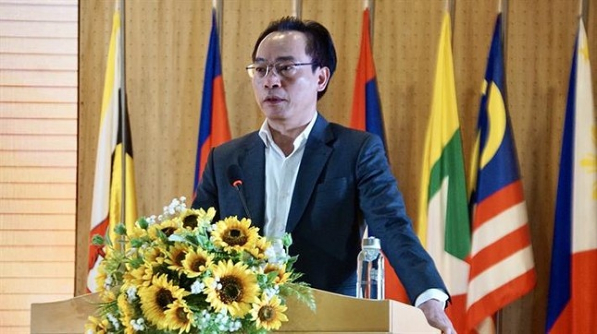 Thứ trưởng Bộ GĐ-ĐT Hoàng Minh Sơn phát biểu tại Hội nghị tuyển sinh 2024