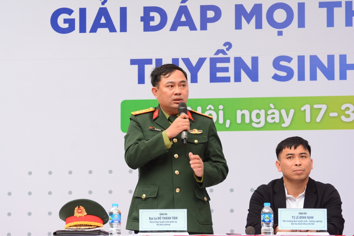 Đại tá Đỗ Thành Tâm - Thư ký Ban tuyển sinh quân sự, Bộ Quốc phòng