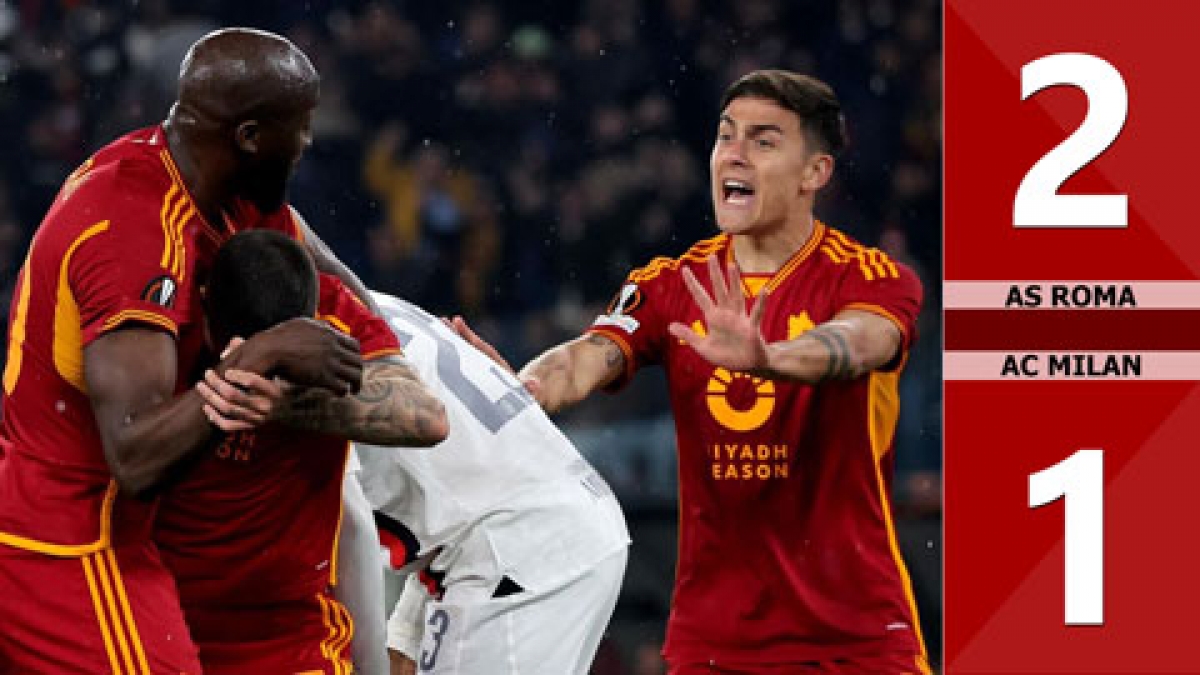 AS Roma vượt qua đội bóng đồng hương AC Milan